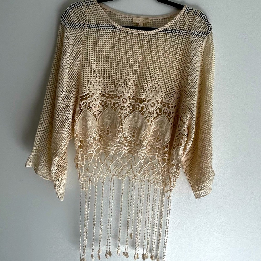 Crochet / Knit Top / Fringe / Boho / Casual Women’s Beachwear
